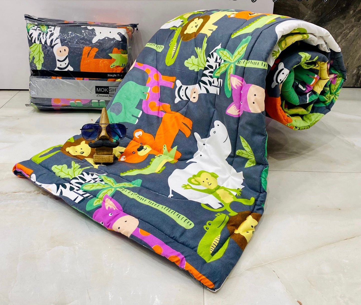 Safari Friends Kids AC Quilt