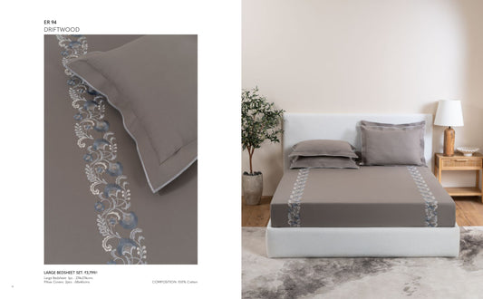 D'DECOR Charisma DRIFTWOOD Large Bedsheet
