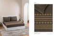 D'DECOR Charisma DARK TRUFFLE Large Bedsheet