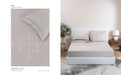 D'DECOR Charisma LUCENT WHITE Large Bedsheet