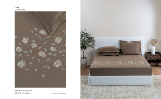 D'DECOR Charisma CAPPUCINO Large Bedsheet