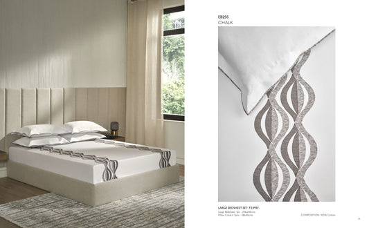 D'DECOR Excellence XIII CHALK Large Bedsheet