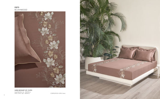 D'DECOR Excellence XIII BLUSHWOOD Large Bedsheet