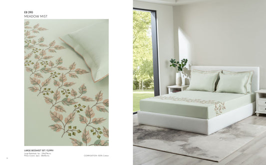 D'DECOR Excellence XIV MEADOW MIST Large Bedsheet