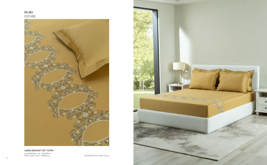 D'DECOR Excellence XIV OCHRE Large Bedsheet