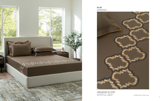 D'DECOR Excellence XIV ESPRESSO Large Bedsheet