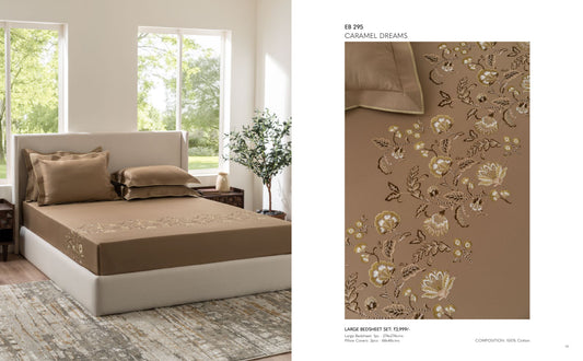 D'DECOR Excellence XIV CARAMEL DREAMS Large Bedsheet