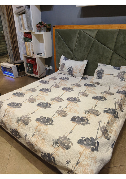 Rosepetal Quilted Bedcover Dandelion Wishes
