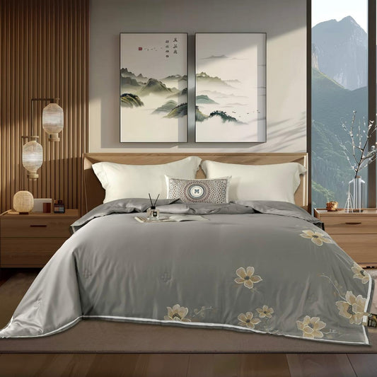 Rosepetal Cabbana Comforter Soft Grey